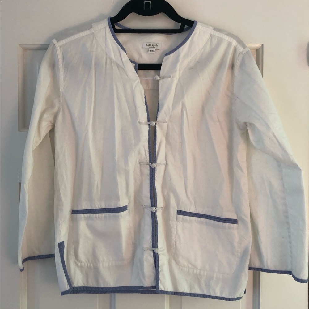 Kate Spade white listen shirt